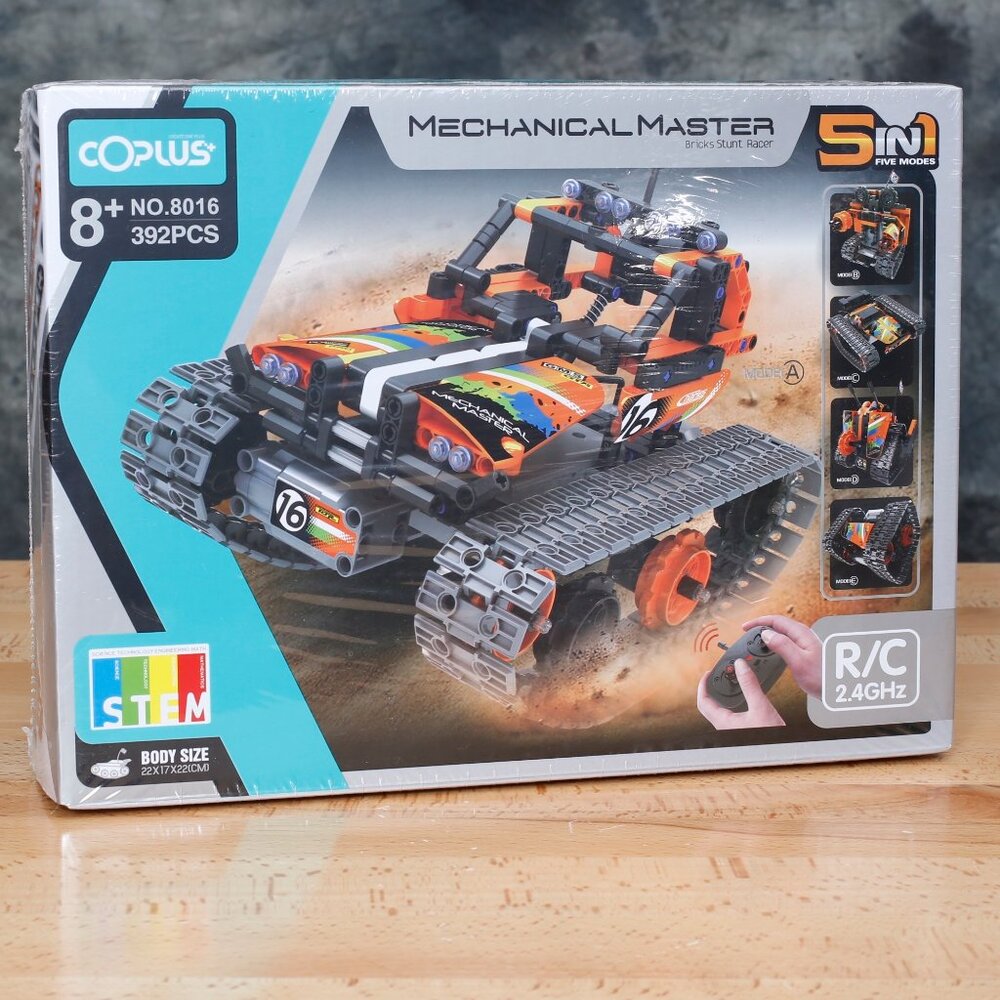 Coplus 5 in 1 STEM Remote Control Building RC stunt Racer Kit 392Pcs